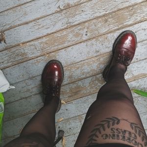 Cherry Dr. Martens shoes